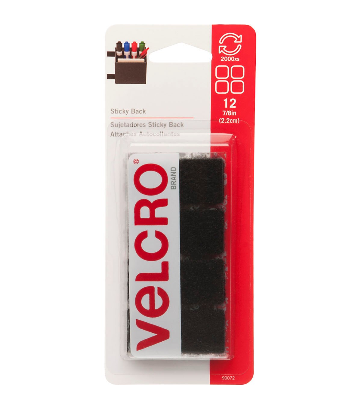 Velcro Brand 5/8 White Sticky Back Circles - 80 ct