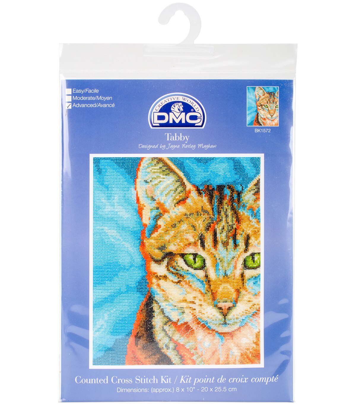 DMC Jayne Netley Mayhew 8''x10'' Counted Cross Stitch Kit Tabby | JOANN