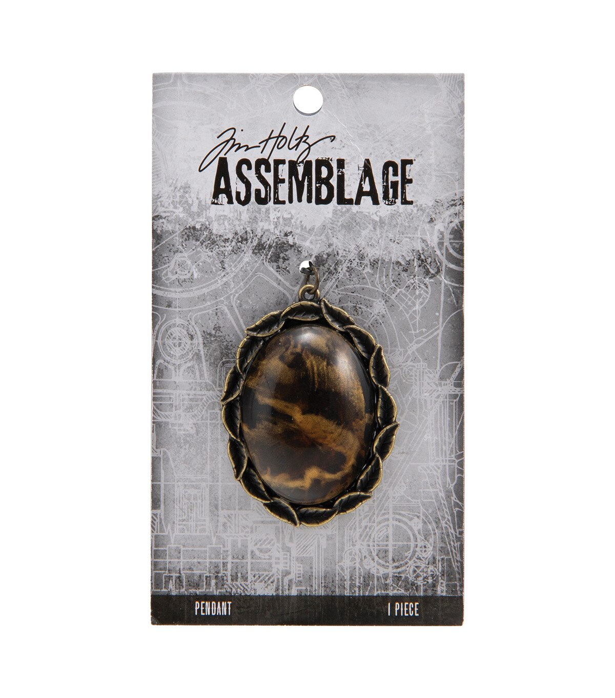 Tim Holtz Assemblage Pendant Polished Stone | JOANN