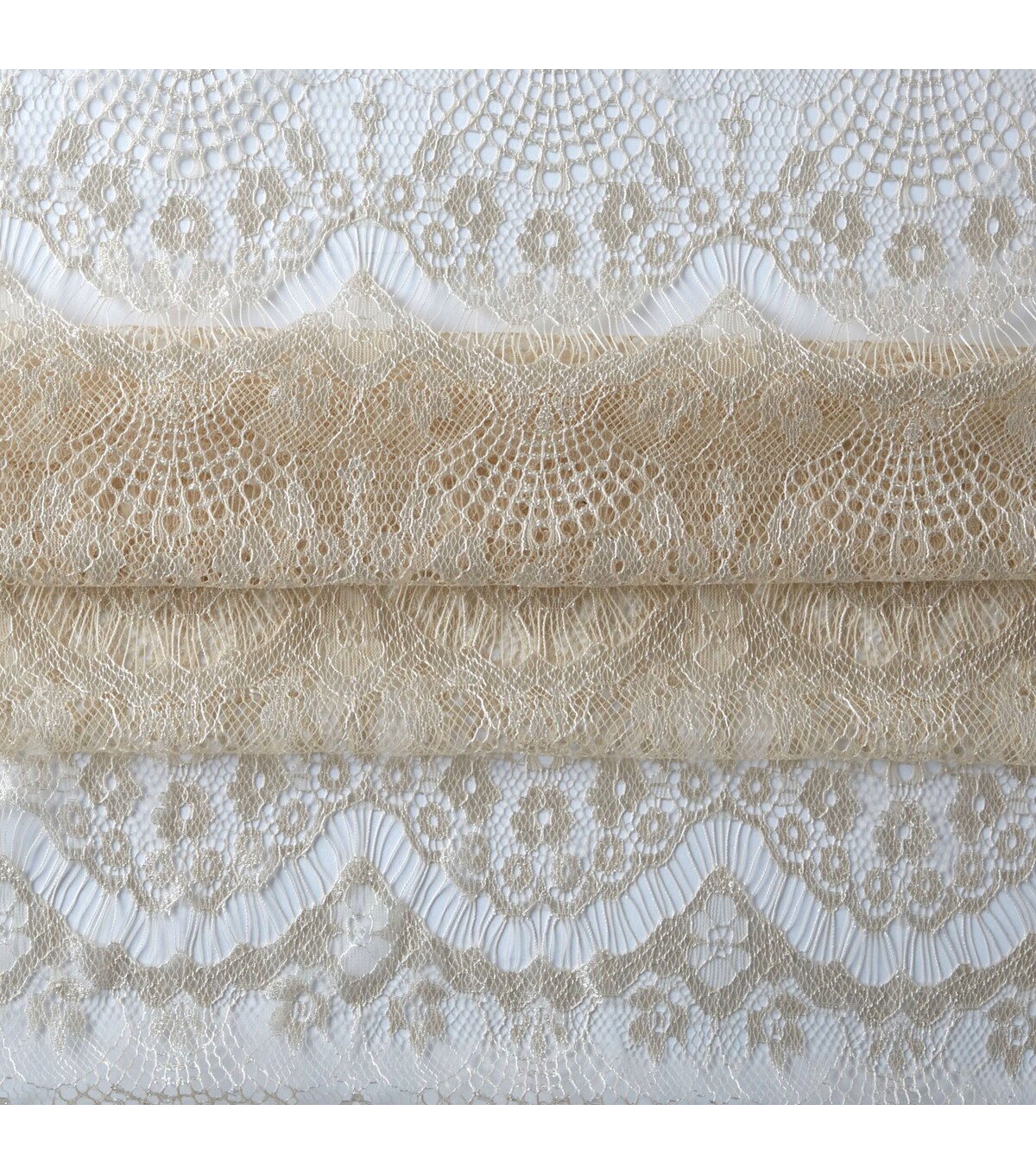 Bright White Eyelash Lace Fabric Casa Collection | JOANN