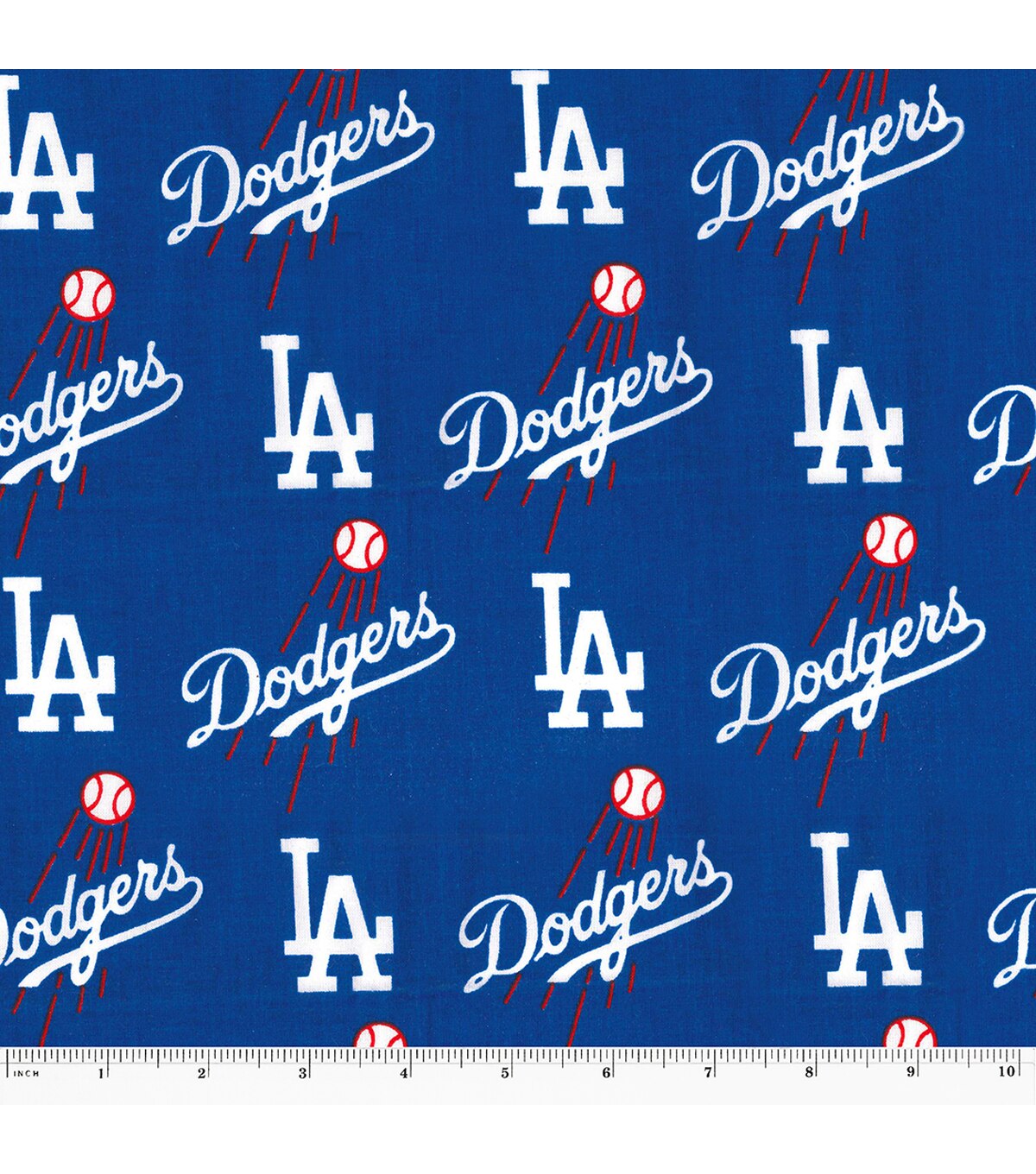 Los Angeles Dodgers Cotton Fabric 58 Mascot Logo Joann