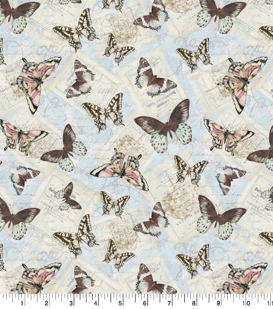 Premium Cotton Fabric All Over Butterflies | JOANN
