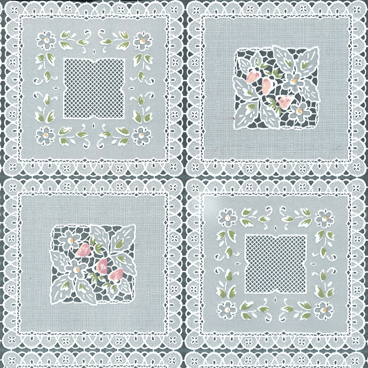 Tablecloth Vinyl- Squares Floral | JOANN