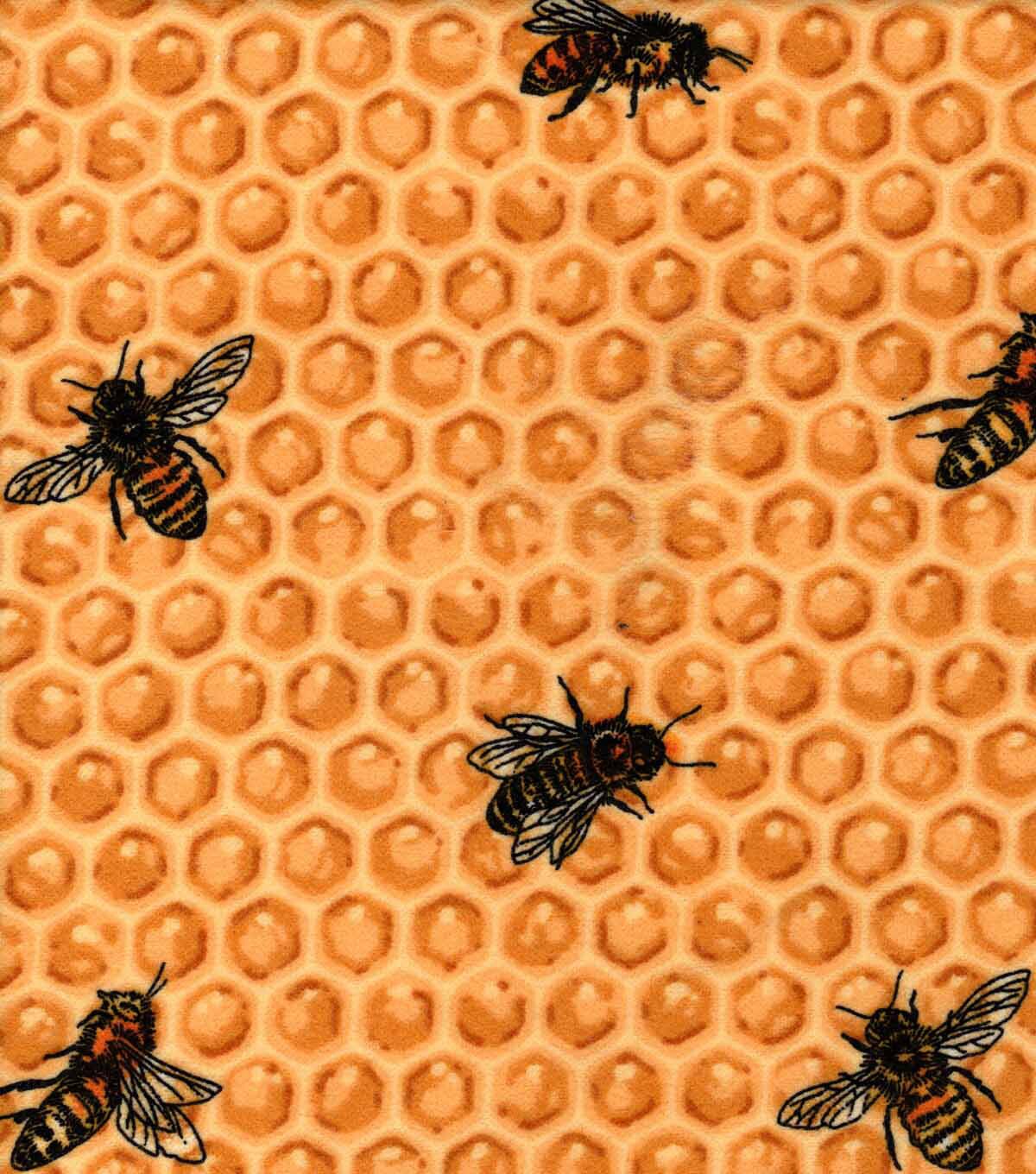 Super Snuggle Flannel Fabric Bee Honeycomb | JOANN