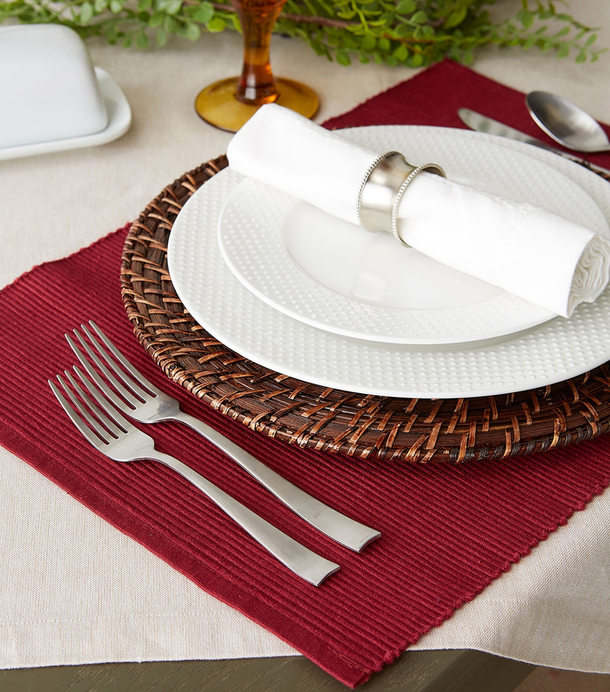 Design Imports Set of 6 Ribbed Placemats | JOANN
