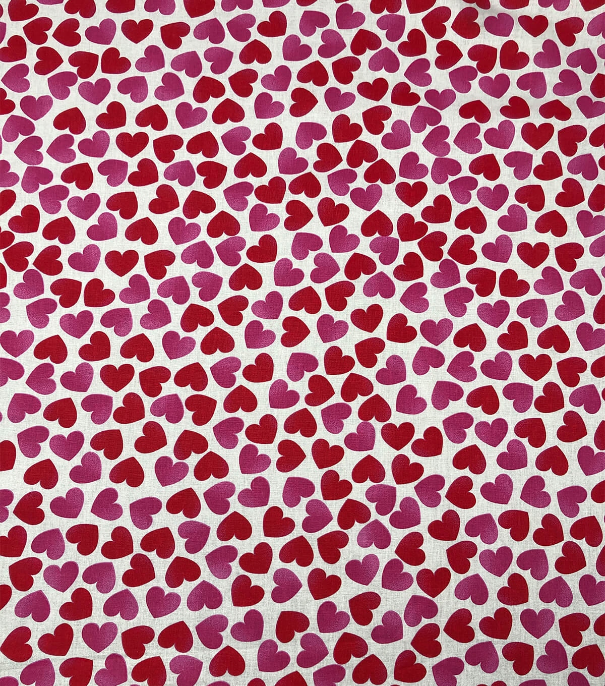 Valentines Day Cotton Fabric Simple Hearts Pink On White Joann