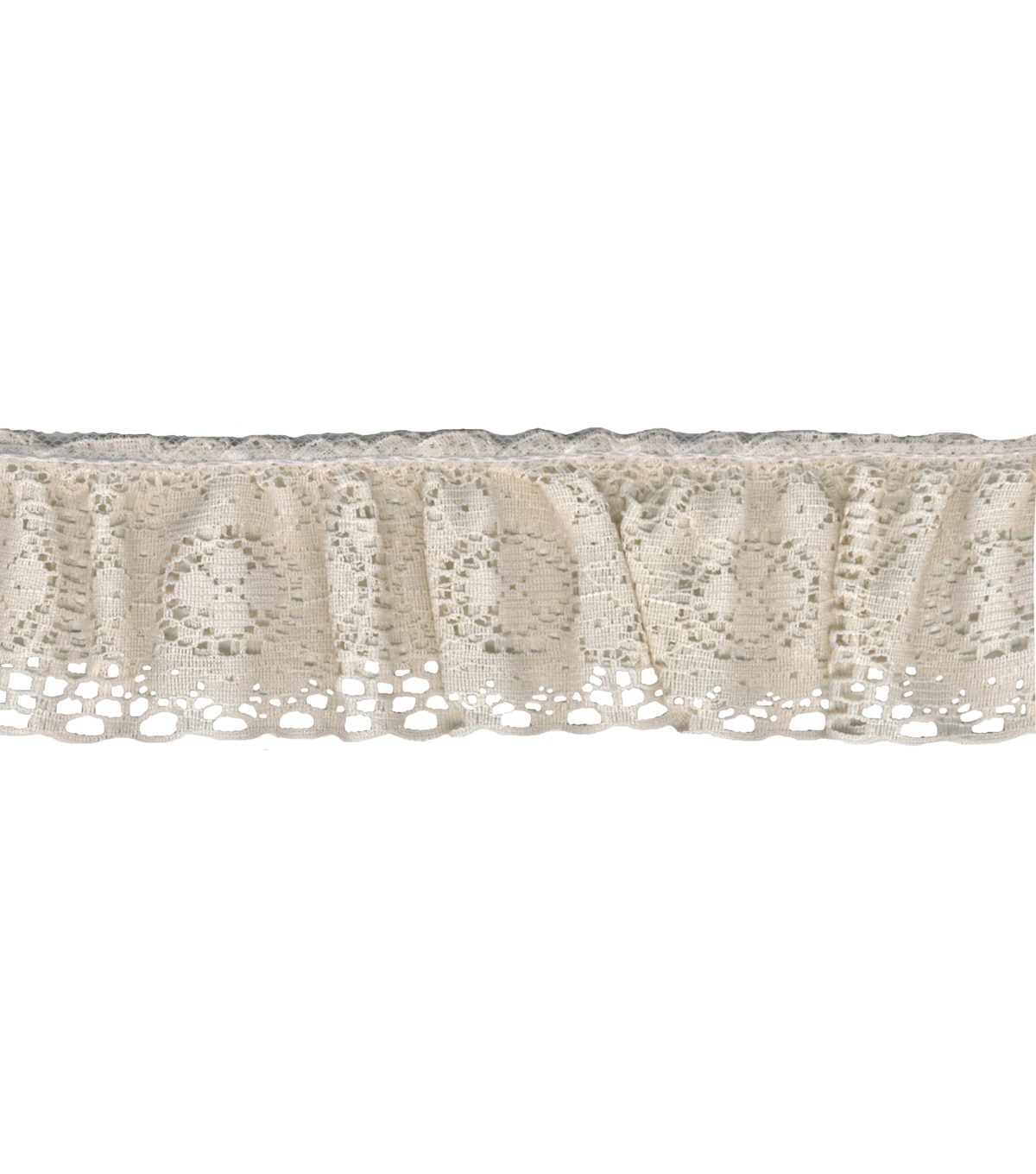 Wrights Ruffled Lace Trim 2''-Natural | JOANN