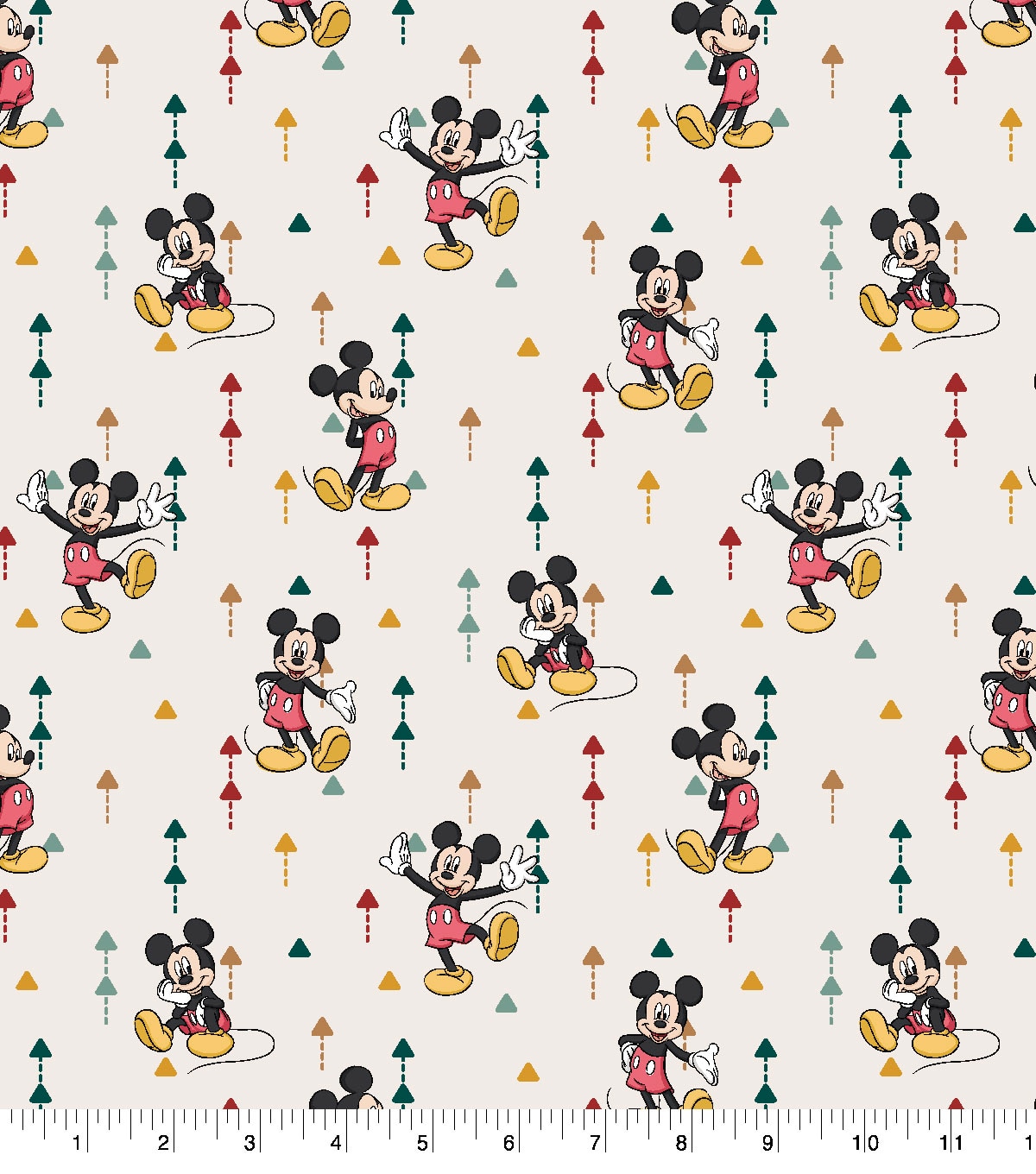 Disney Cotton Fabric Mickey Mouse Traditional Geo | JOANN
