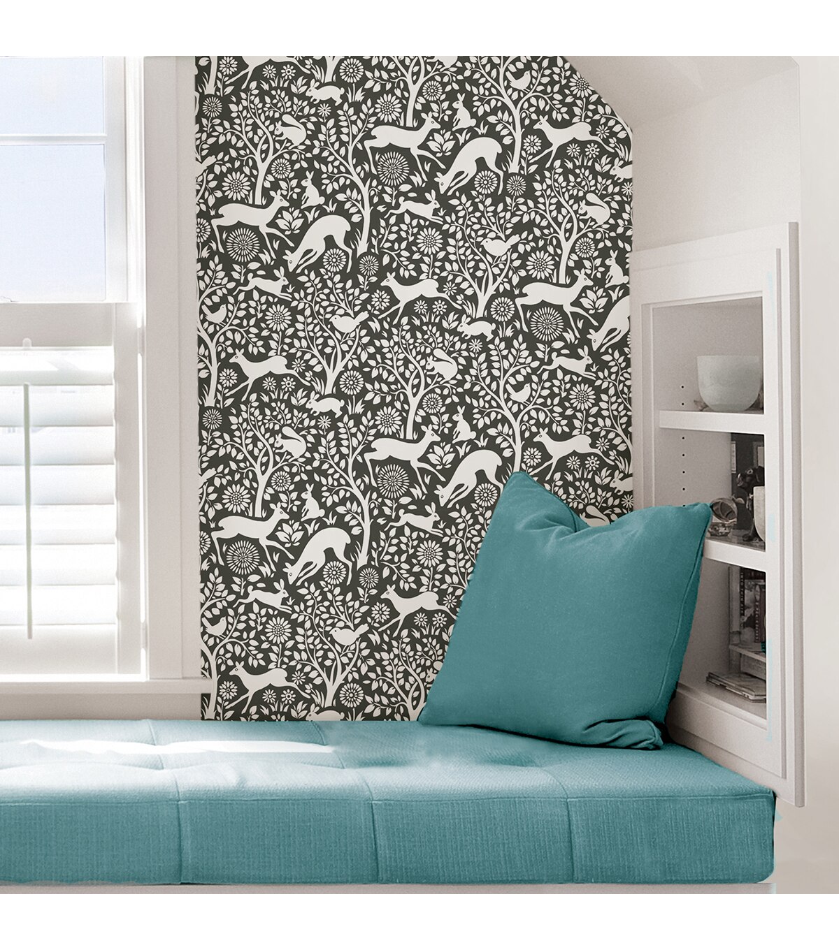 Wallpops Peel & Stick Wallpaper Charcoal Merriment | JOANN