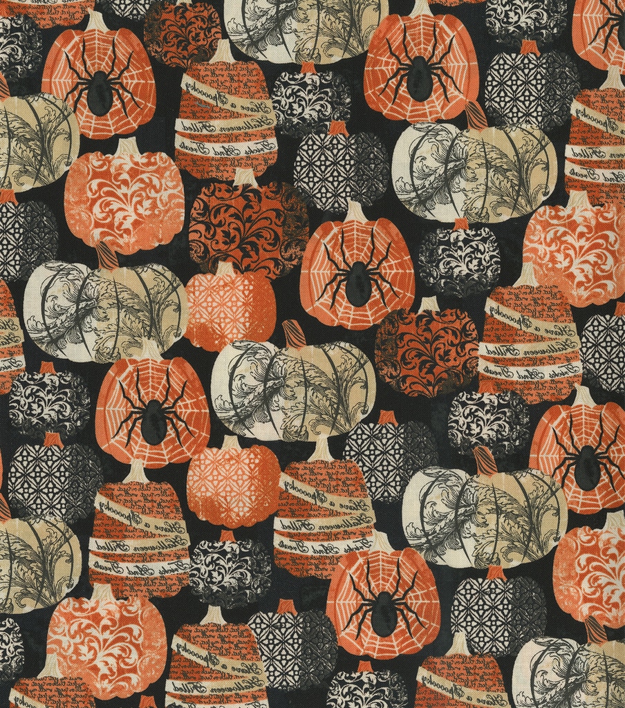 Halloween Cotton Fabric Decorative Pumpkins JOANN