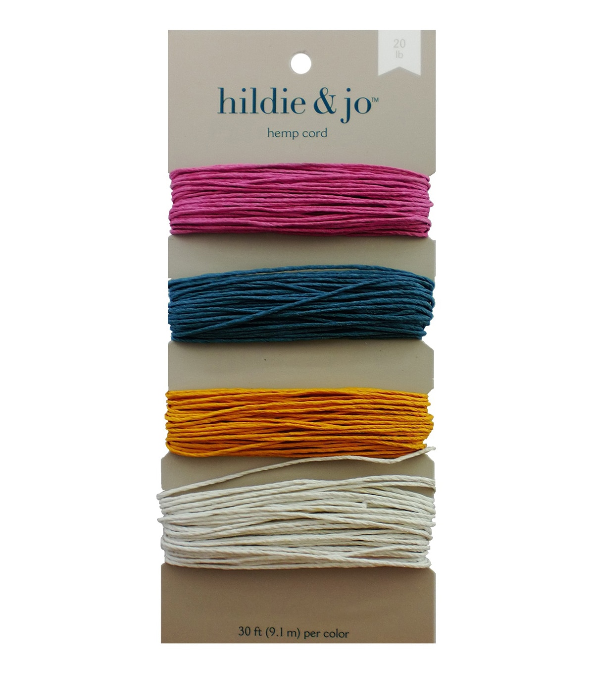 10yds Black 1mm Cotton Cord by hildie & jo