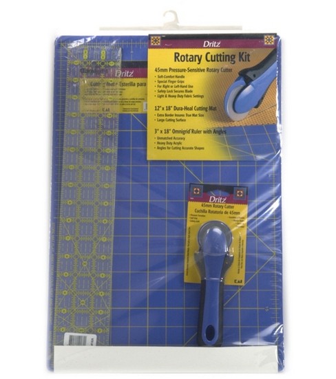 Dritz Rotary Cutting Kit Mat Ruler Cutter Joann