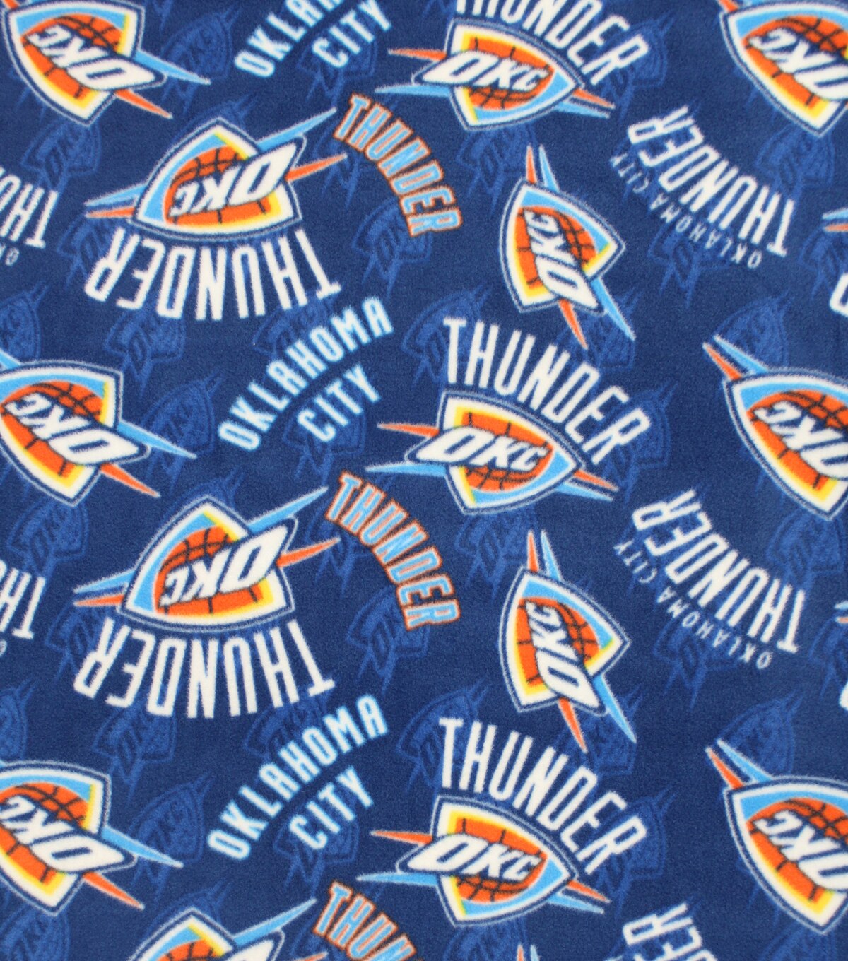 Oklahoma City Thunder Fleece Fabric Logo | JOANN