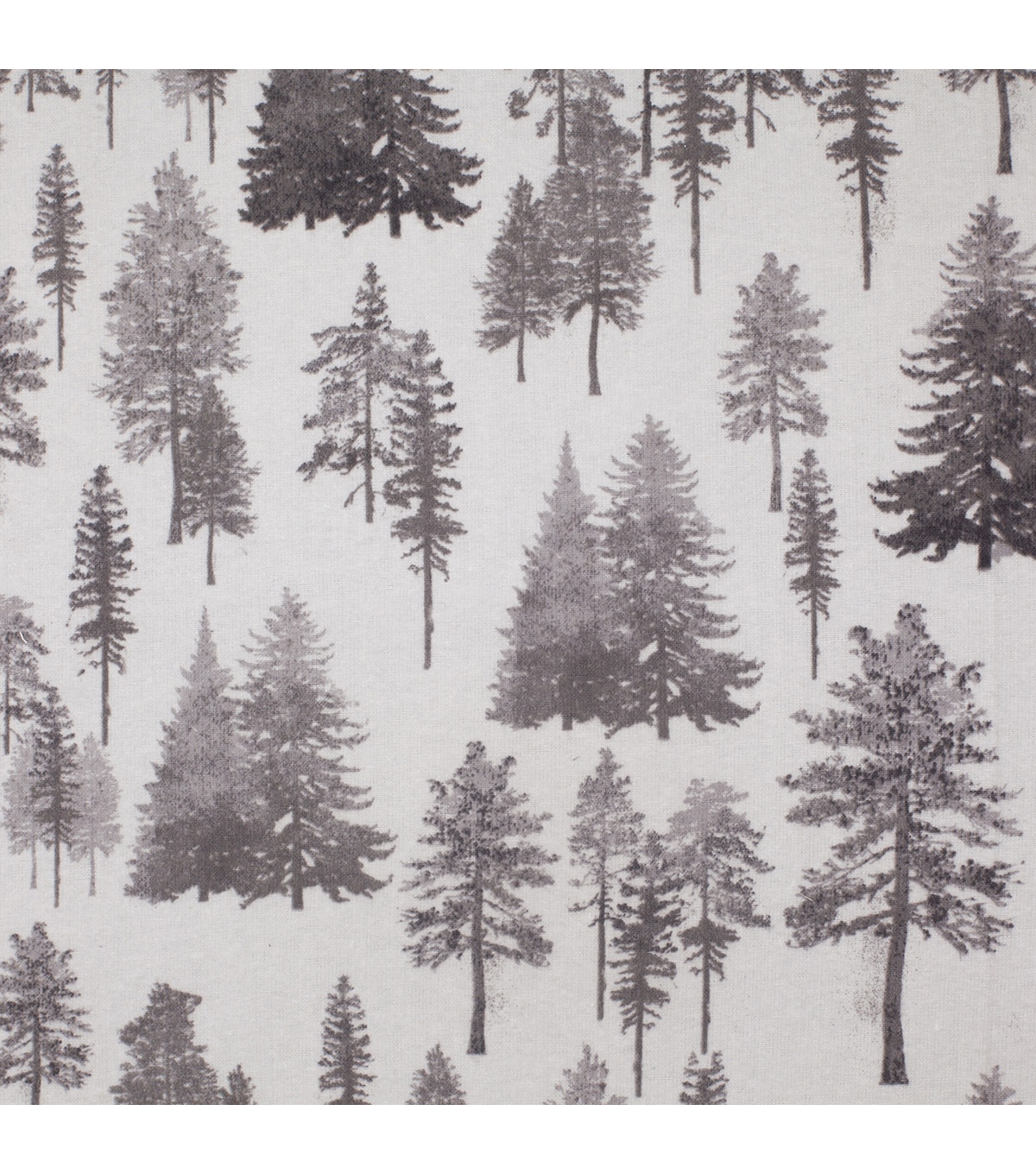 Super Snuggle Flannel Fabric-Gray On Gray Trees | JOANN