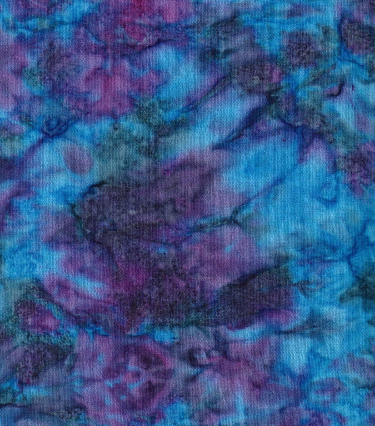 Indonesian Batik Cotton Fabric Purple Teal Bubble Mix | JOANN