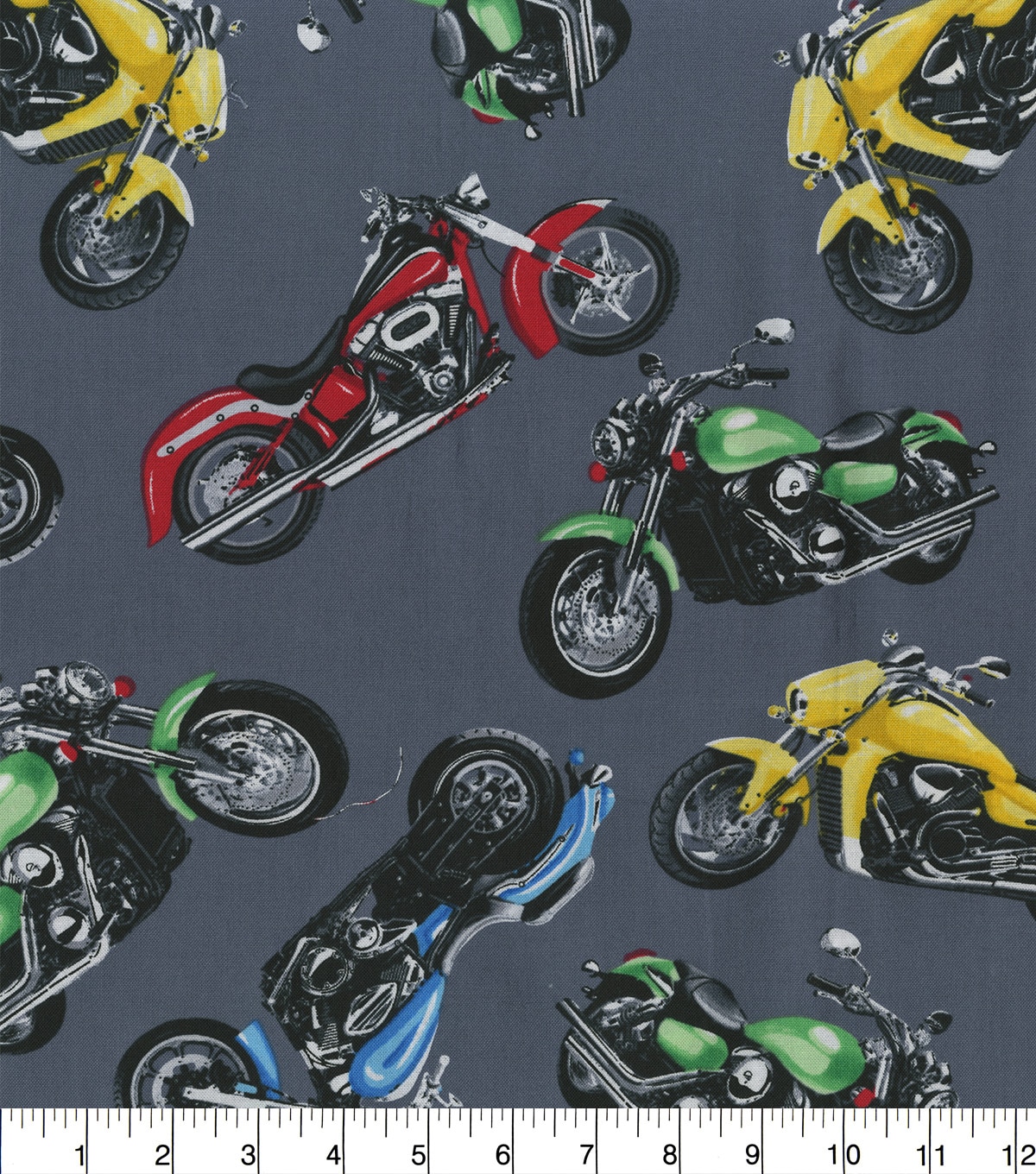 Novelty Cotton Fabric Motorcycles Joann