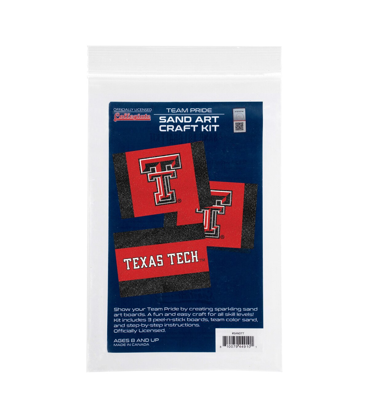 Sporticulture 5 x 7 Collegiate Texas Tech Red Raiders Sand Art Kit