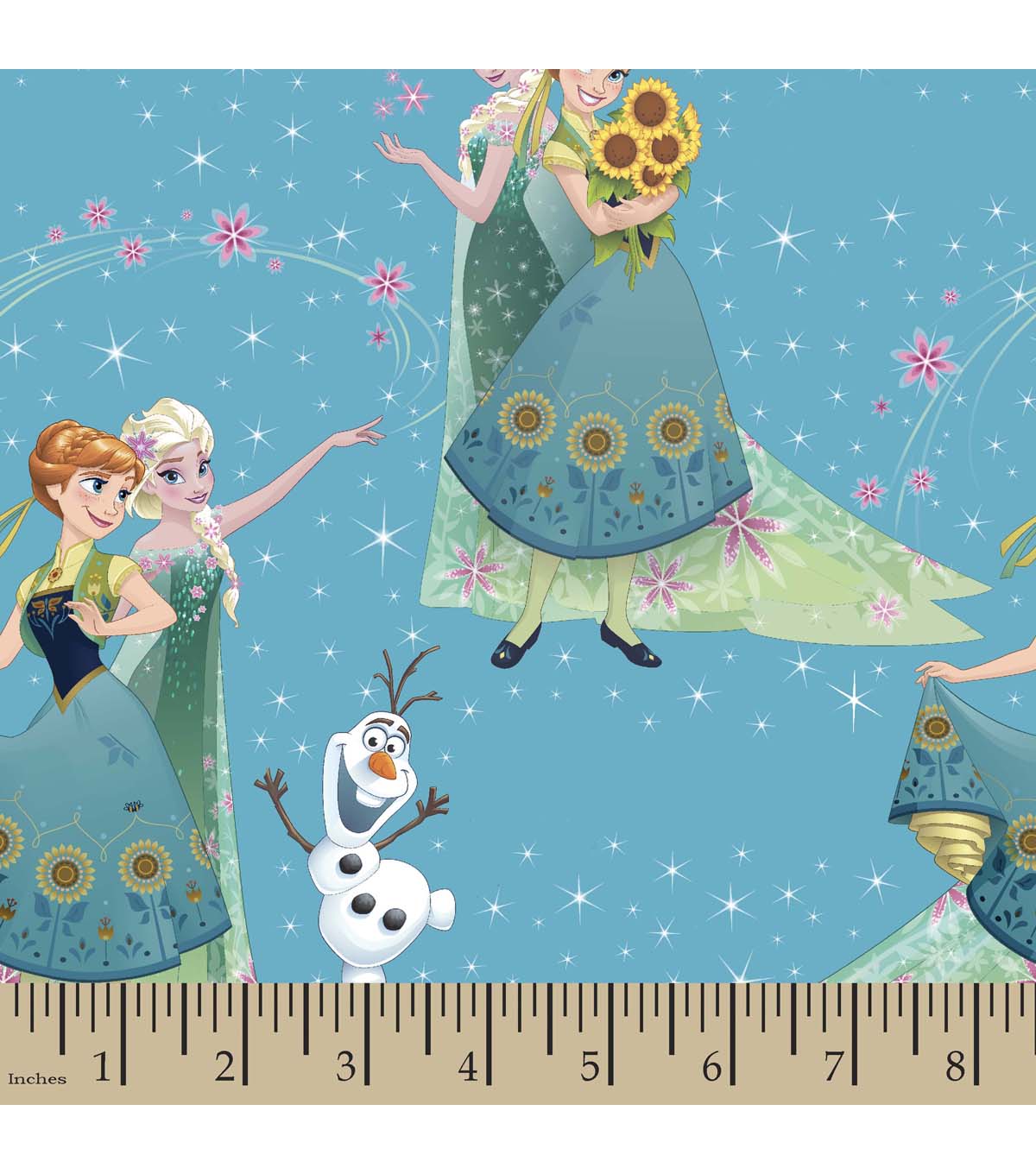 Disney Frozen Print Fabric-Sisters and Olaf | JOANN