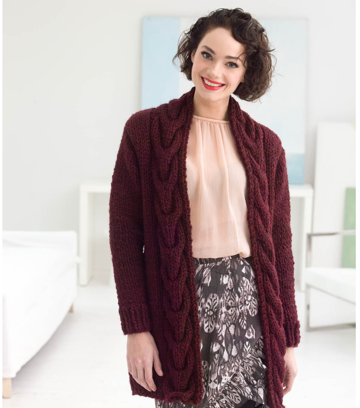 How To Knit A Westport Cabled Cardigan | JOANN