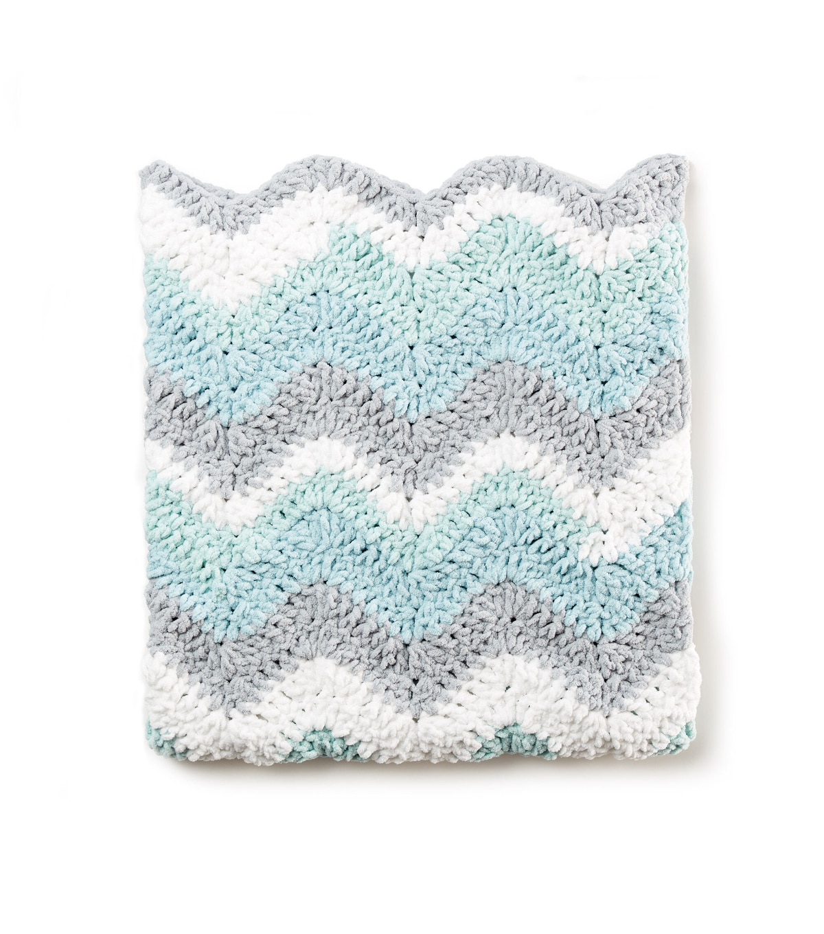 How To Make A Bernat Crochet Chevron Baby Blanket JOANN