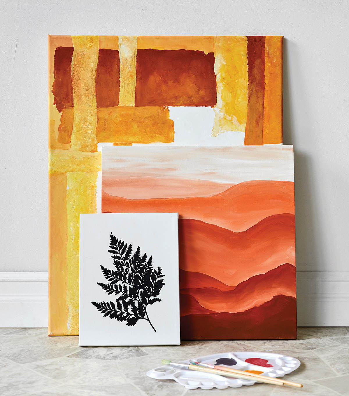 How To Make Painted Modern Art Canvases | JOANN