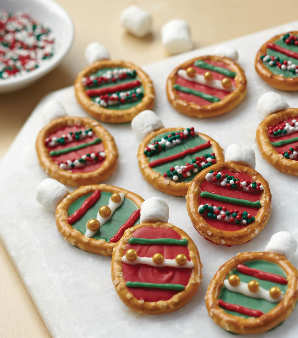 Easy Christmas Ornament Pretzel Treats JOANN