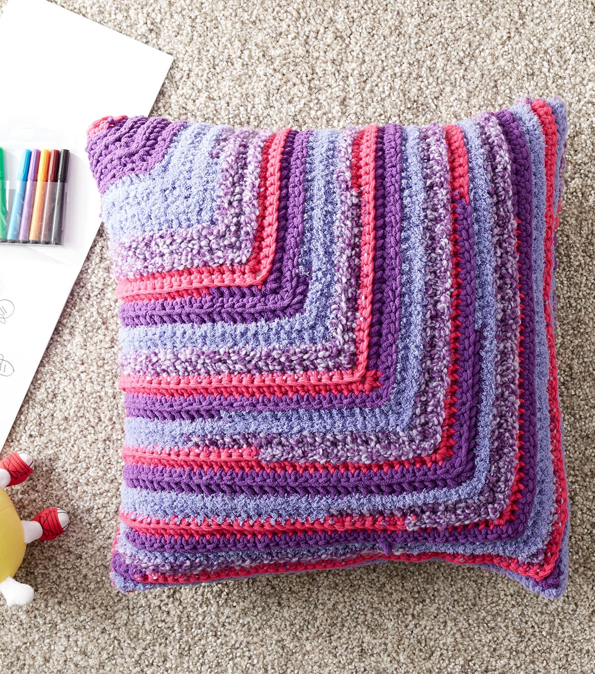 How To Crochet A Big Ridge Pillow JOANN