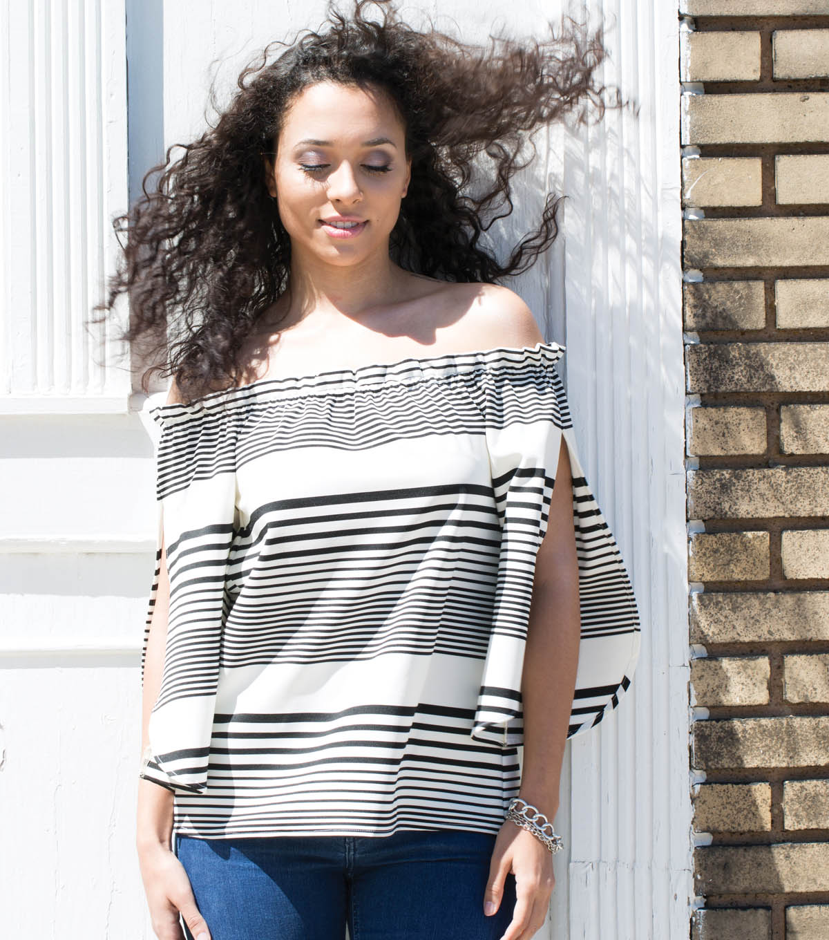 How To Make An Off The Shoulder Stripe Top | JOANN