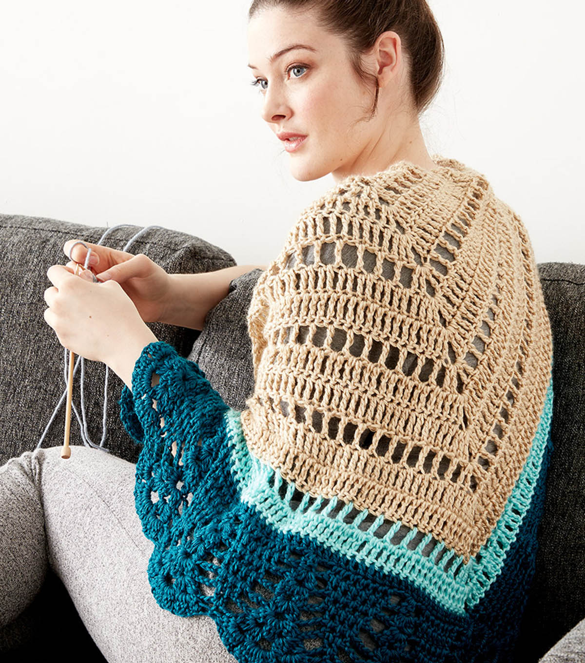 Make A Crochet Comfort Shawl JOANN