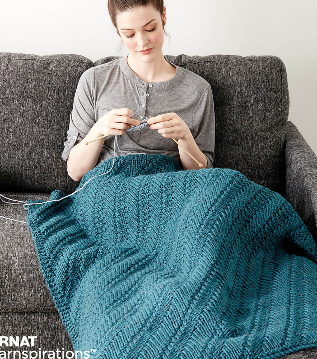 Make A Reversible Knit Lap Blanket JOANN