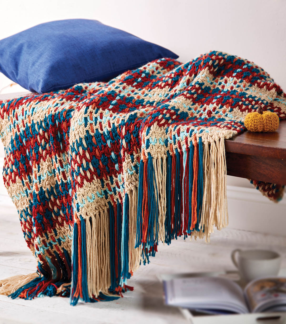 Download How To Make A Woven Plaid Crochet Blanket | JOANN