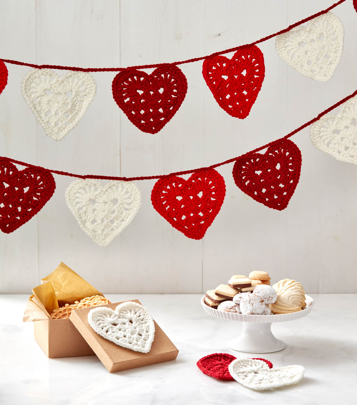 How to Make Crochet Heart Banner JOANN