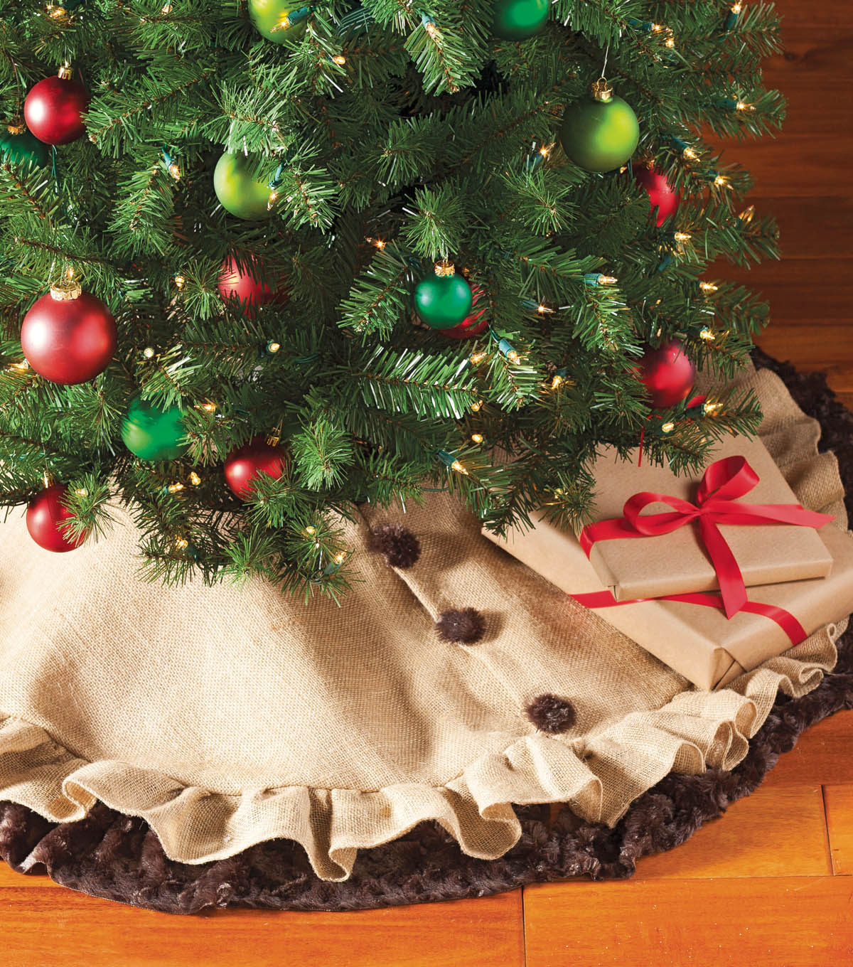 DIY Rustic Christmas Tree Skirt JOANN