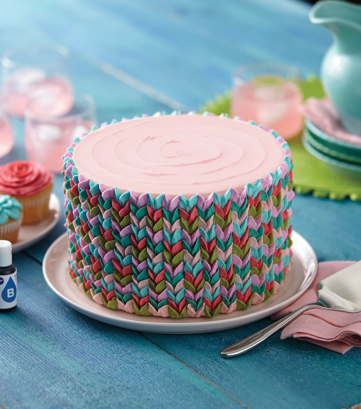 Vibrant Petals Cake