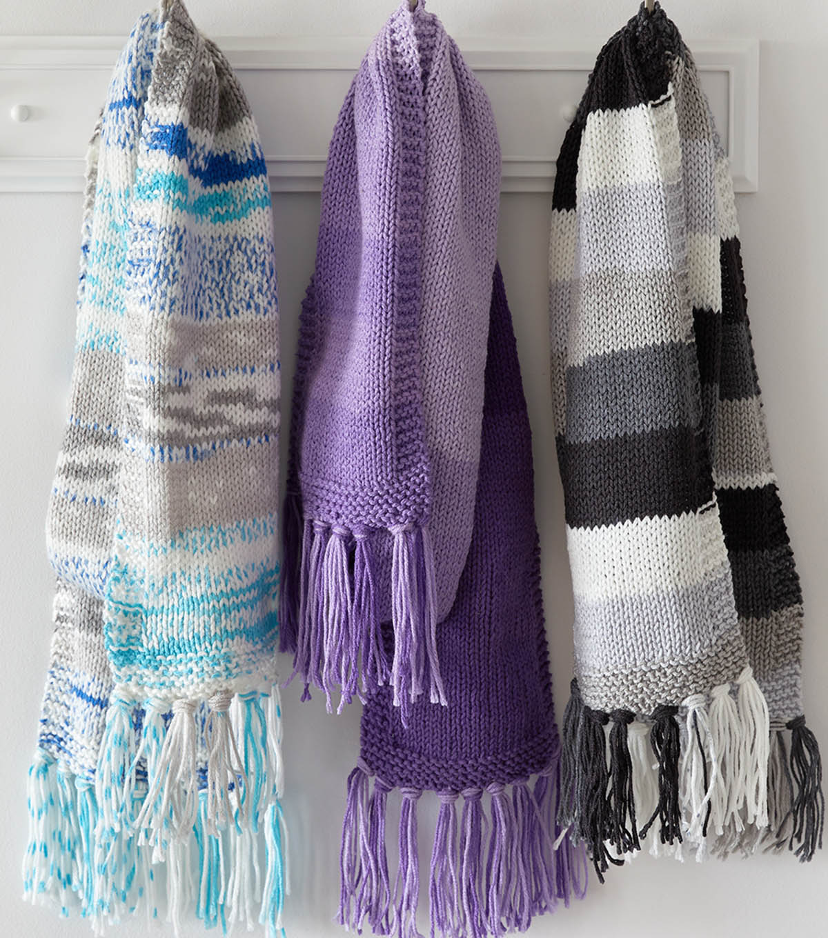 How To Make an Easy Stripes Knit Scarf | JOANN