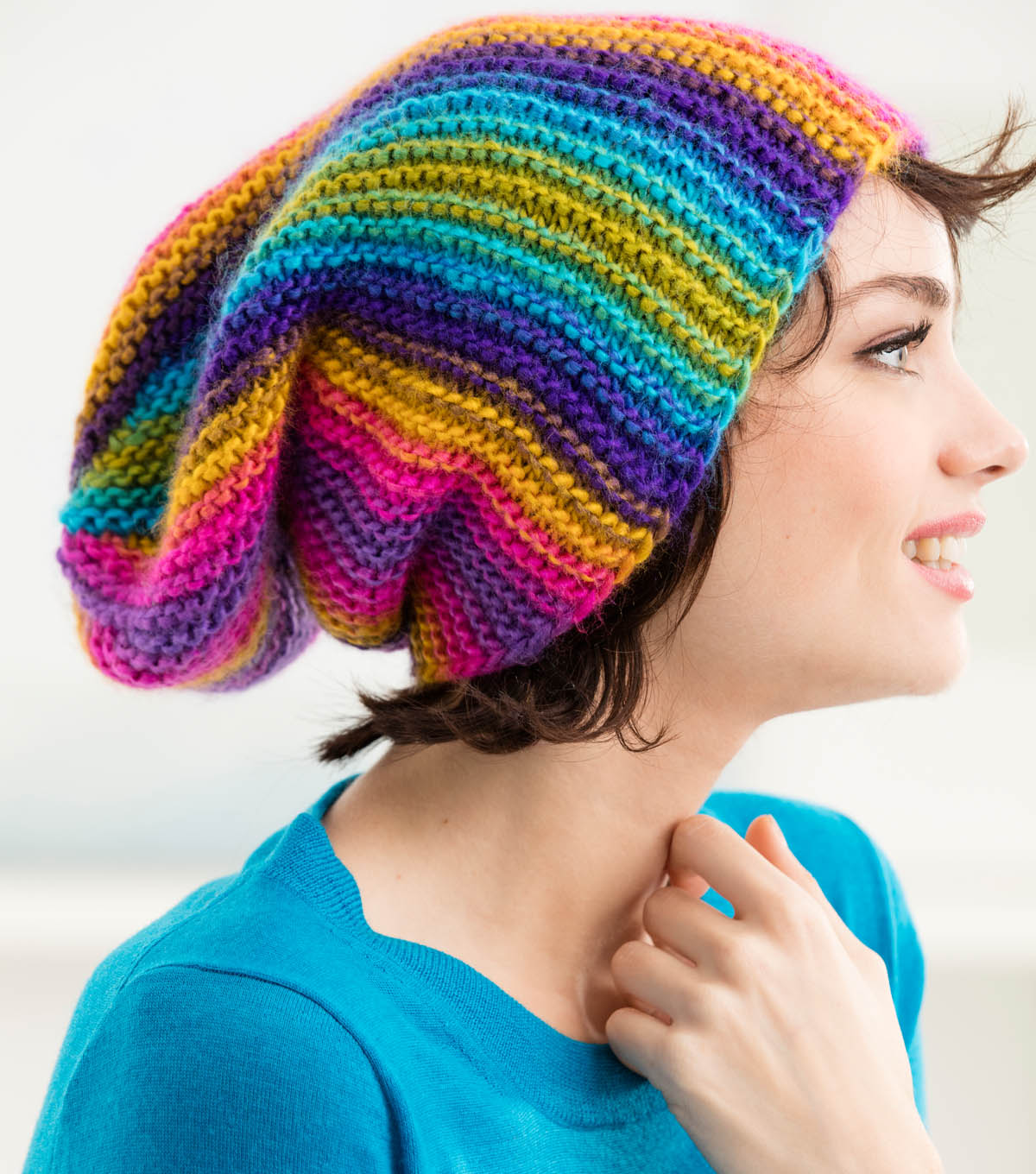 How To Knit A Rainbow Ridges Hat JOANN