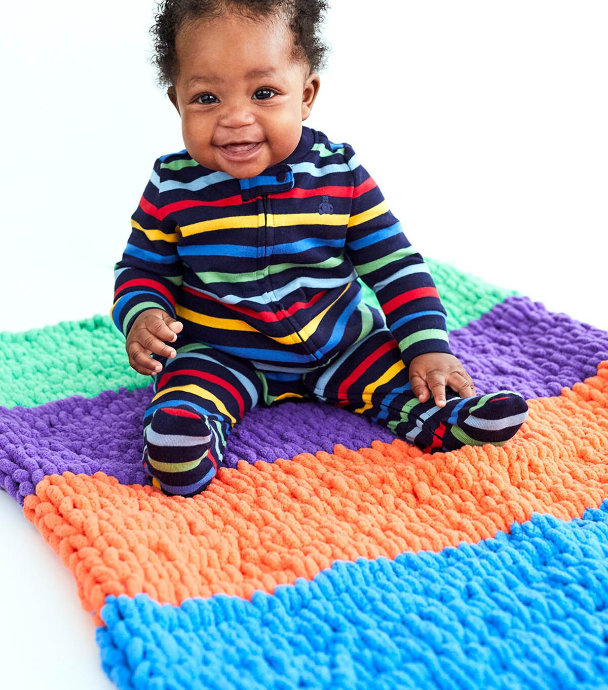 How To Make a Off the Hook Bright Baby Mat | JOANN