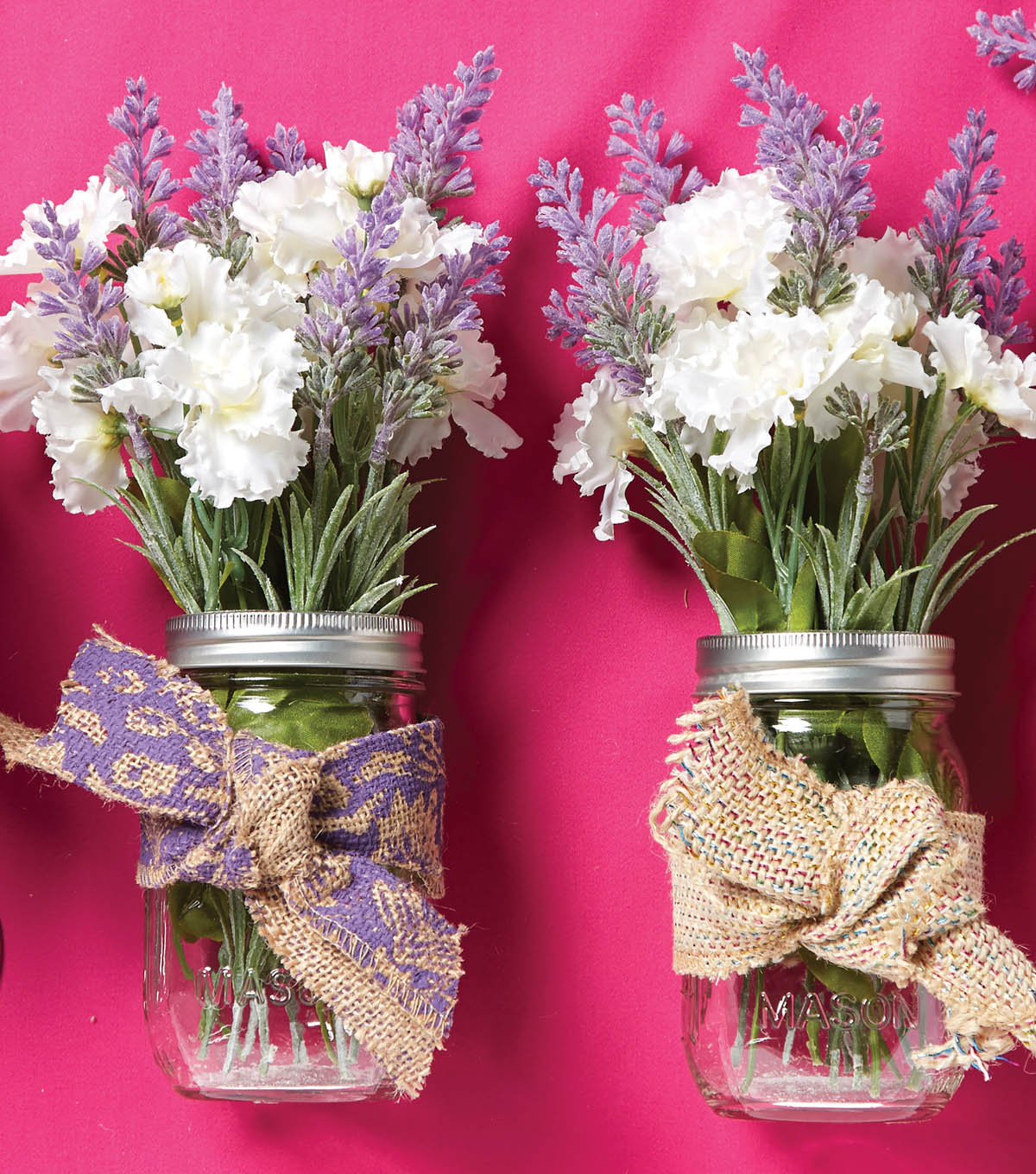 How To Make Burlap Mason Jar Floral Arrangements JOANN