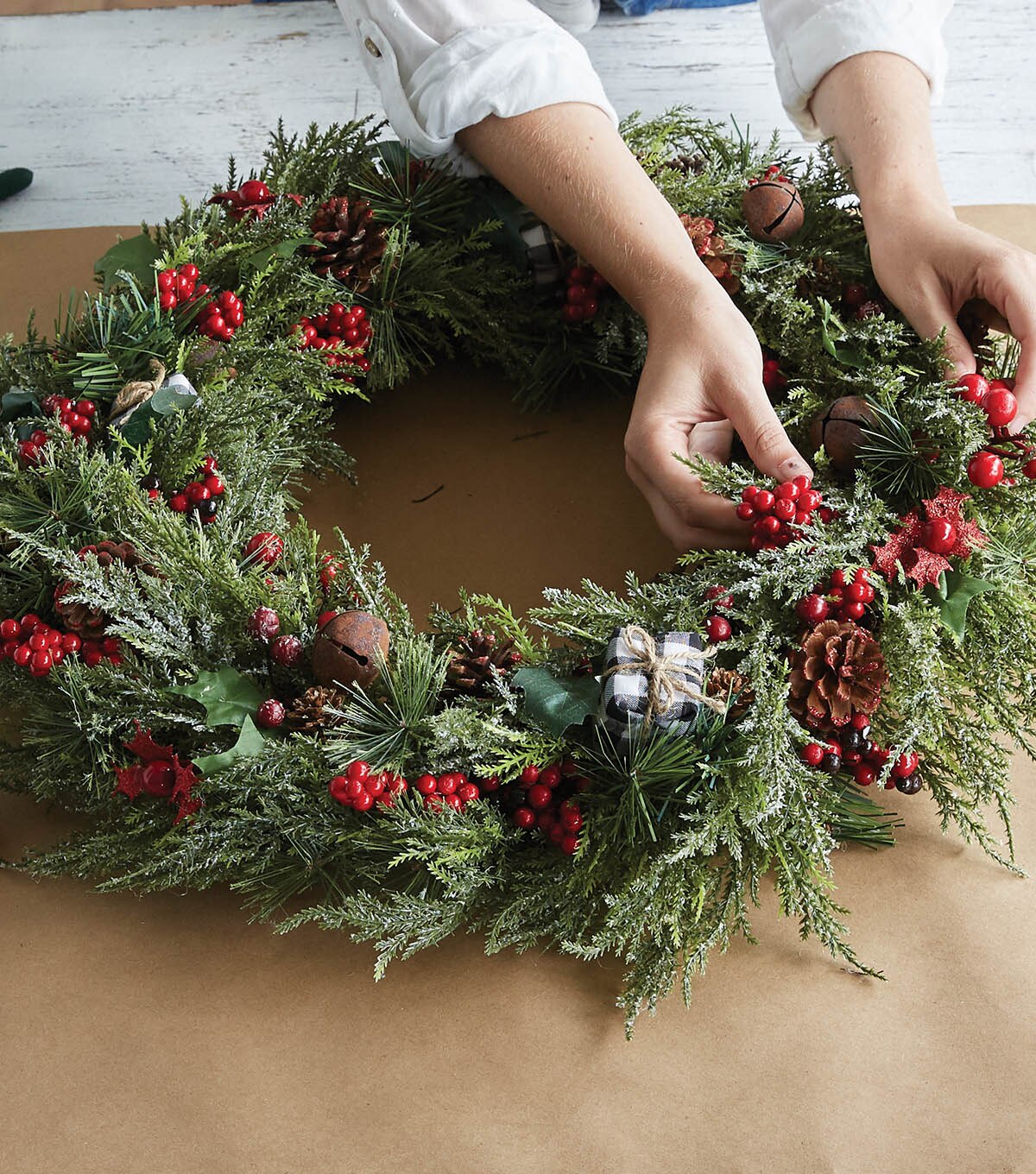 How To Make A Holiday White Wreath | JOANN