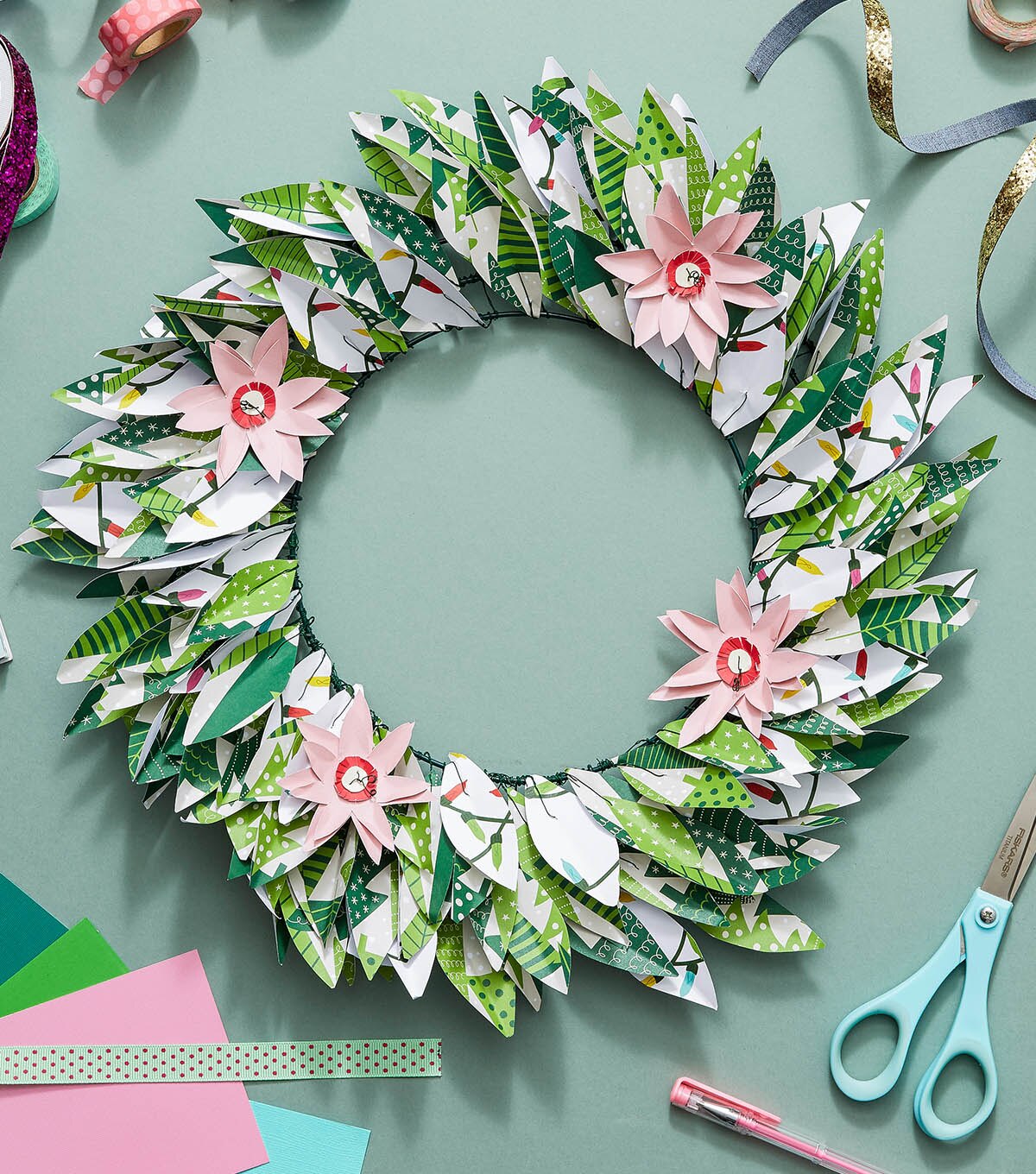 How To Make a Holiday Paper Wreath | JOANN