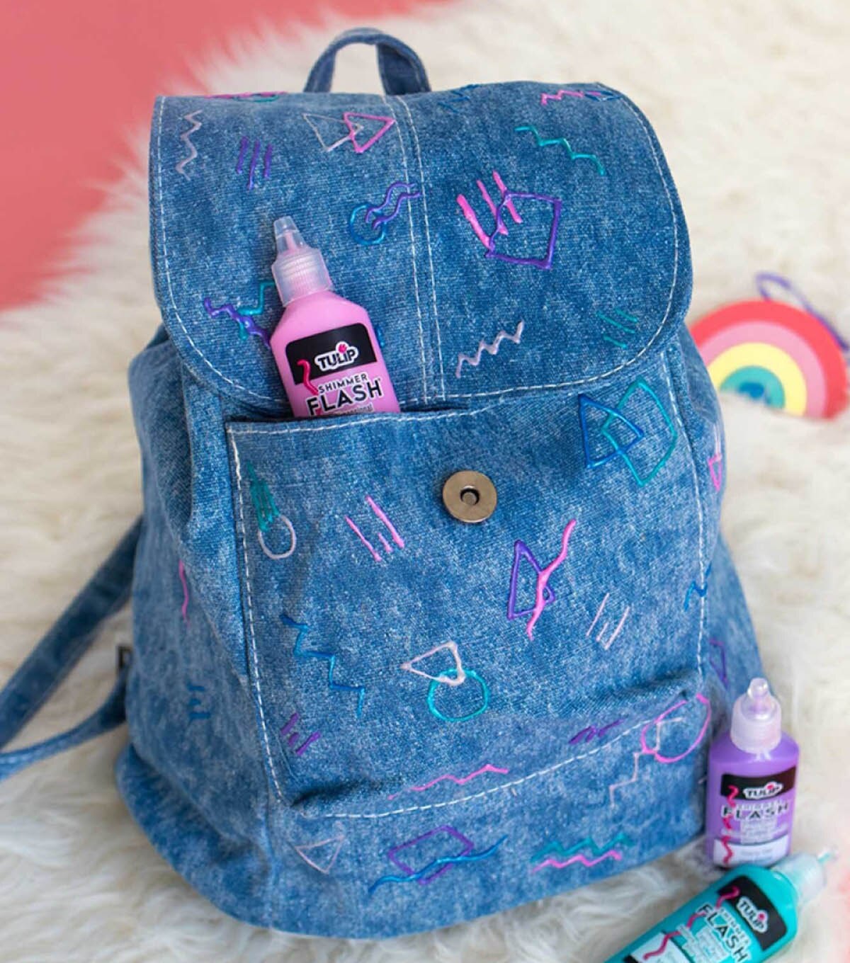 How To Make A 80s Inspired Denim Backpack | JOANN