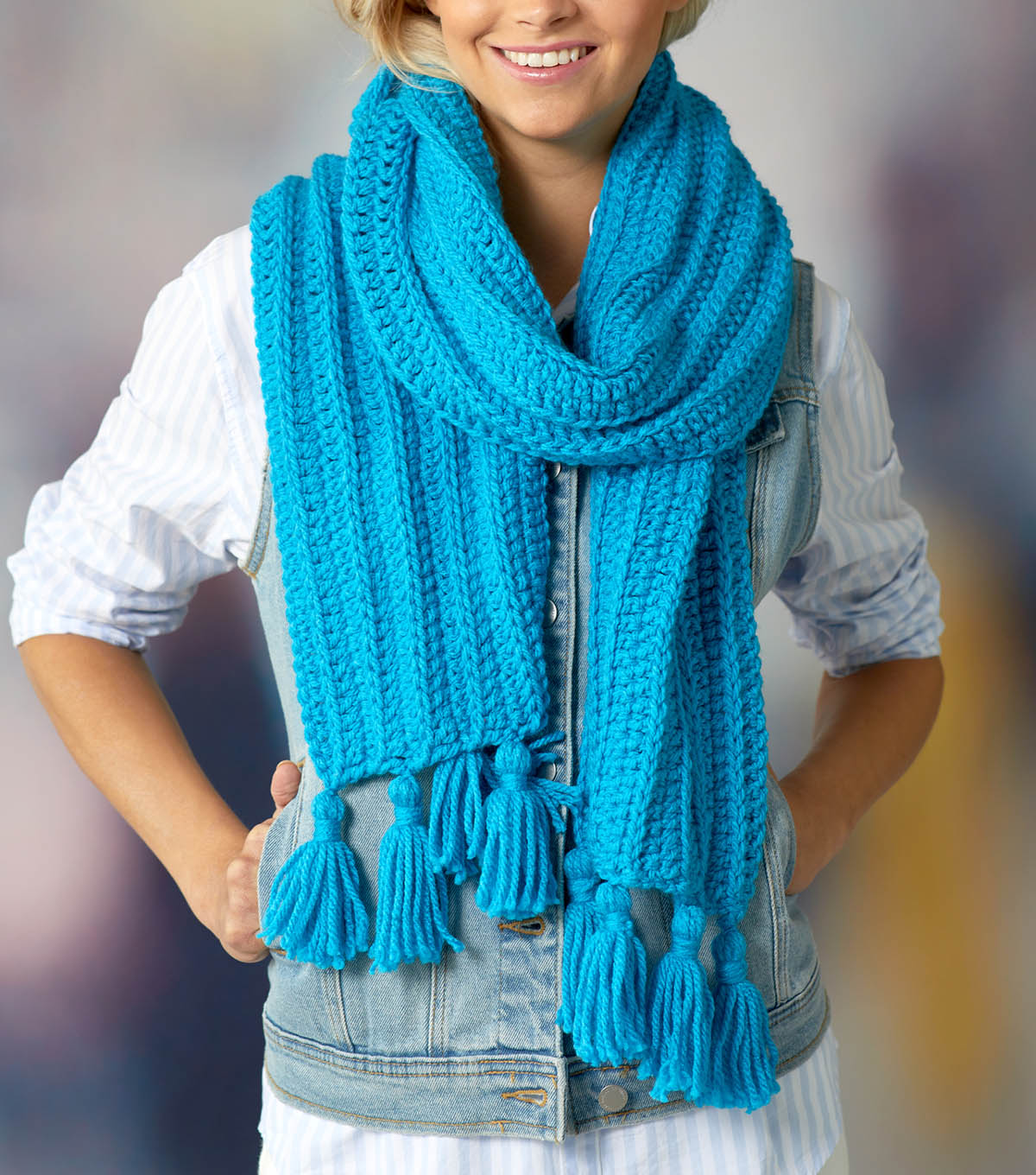 How To Make A Double Crochet Rib Scarf JOANN